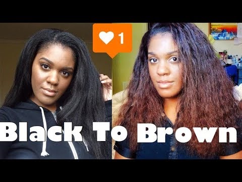 Dying My Relaxed Hair At Home Youtube
