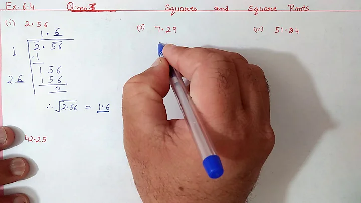 Ex.5.4 (Q.2,3) Chapter:5 Squares and Square Roots | Ncert Maths Class 8 | Cbse.