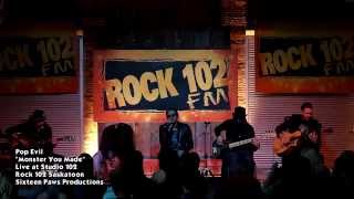 Pop Evil - Monster You Made - Live in Studio 102!
