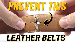 Prevent Cracking & Creasing On Your Leather Belts | How To Clean & Condition Leather Belts DIY