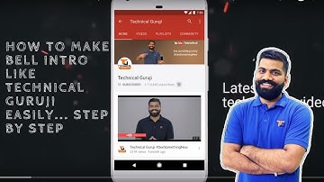 [Subscribe Intro] How to make Subscription Bell Intro like Technical Guruji | By TOT