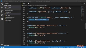 Hands-On Cross-Platform Desktop Apps with Electron 5.0 : Create Event with OOP  | packtpub.com