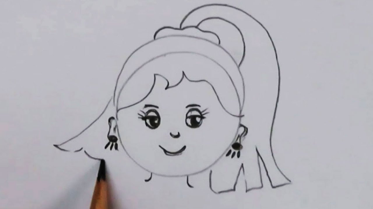 How to Draw a Realistic Cute Little Girl's Face/Head Step by Step