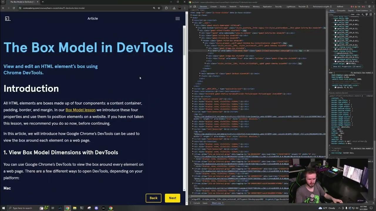 28Intro to CSS Box Model in Dev Tools - YouTube