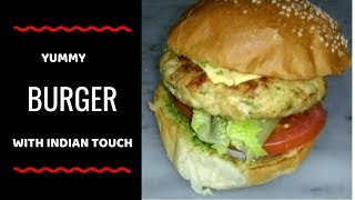 Yummy Burger With Indian Touch