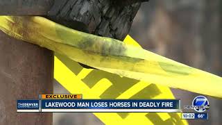 Owner of dead horse says he tried to save all of his horses during massive barn fire