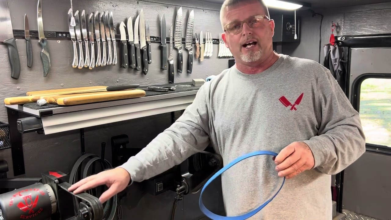 Knife sharpening method,belts,leather vs felt etc 