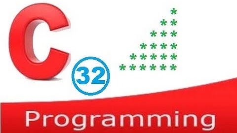 c programming video tutorial - pattern printing 2