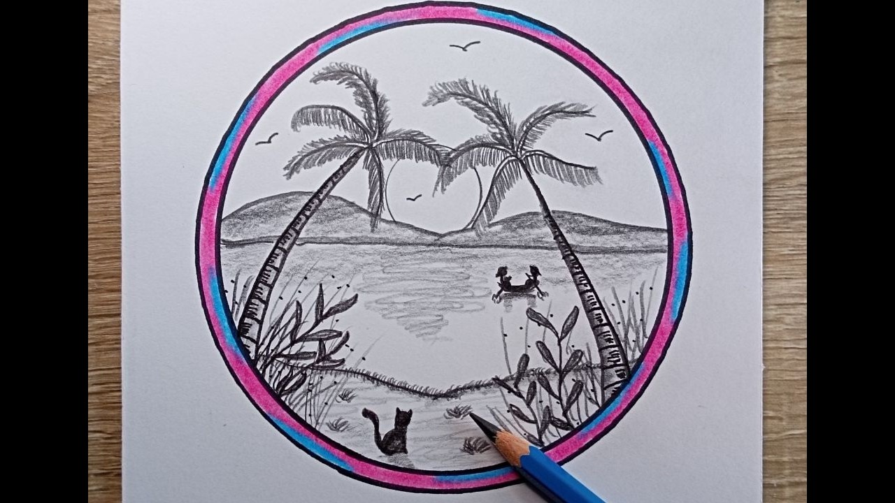 My cat watching the sunset by the river 🐈🌅🌊🌿✨