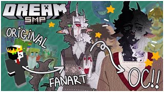 Turning My DreamSMP Fanart Into OCs (Ranboo, Tubbo, Tommyinnit, Sapnap, Foolish Gamers, Karl Jacobs)