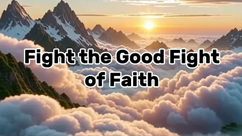 Fight the Good Fight of Faith — Worship Lyric Video | 1 Timothy 6:12