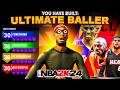 Best game changing guard build in nba 2k24 new 95 3pt  95 dunk  95 pass superbuild in nba2k24