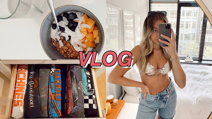 days in my life: easy recipes, trader joe's haul, & vintage tee haul | maddie cidlik