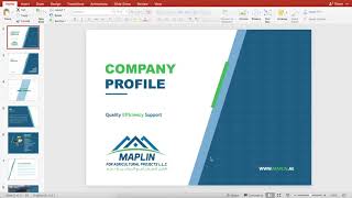 بإستخدام الباوربوينت تقدر تعمل بروفايل إحترافي للشركات screenshot 4