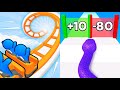 Runner Coaster VS Snake Run Race All MAX Satisfying ASMR Gameplay All Update Levels