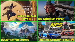 Assassin's Creed Mirage Mobile😍, NZ Mobile🤩, NFS Mobile😮, Tarisland | Hindi |