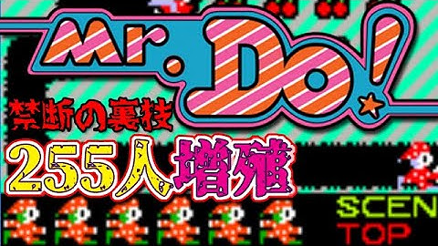 【AC】Mr.Do! ゲーセン出禁必至の255機増やしとは