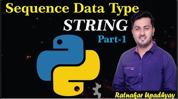 String in Python (Hindi) | String Slicing And Other Functions In Python | PART-1 | Ratnakar Upadhyay