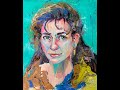 How to paint expressionist portrait in acrylics