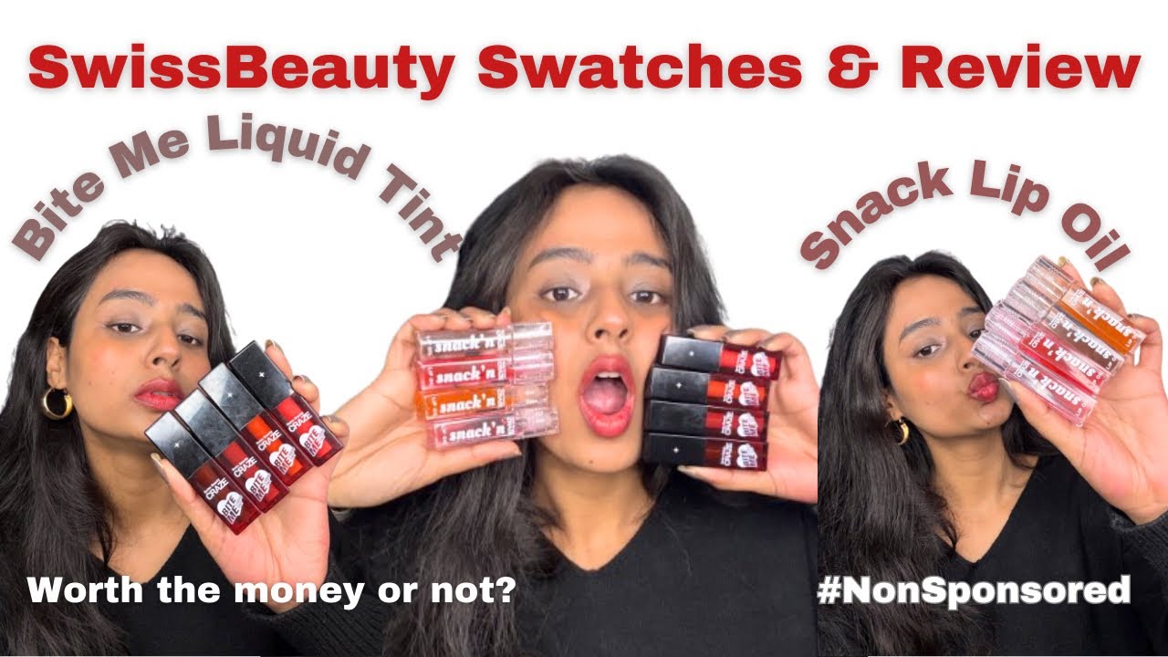 TRIED *NEW SWISSBEAUTY CRAZE BITE ME LIQUID TINT & SNACK LIP OIL | My NON SPONSORED Review