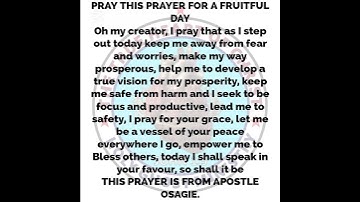 Learn to command your day, Jonilamb, Funke Felix Adejumo #saygrace