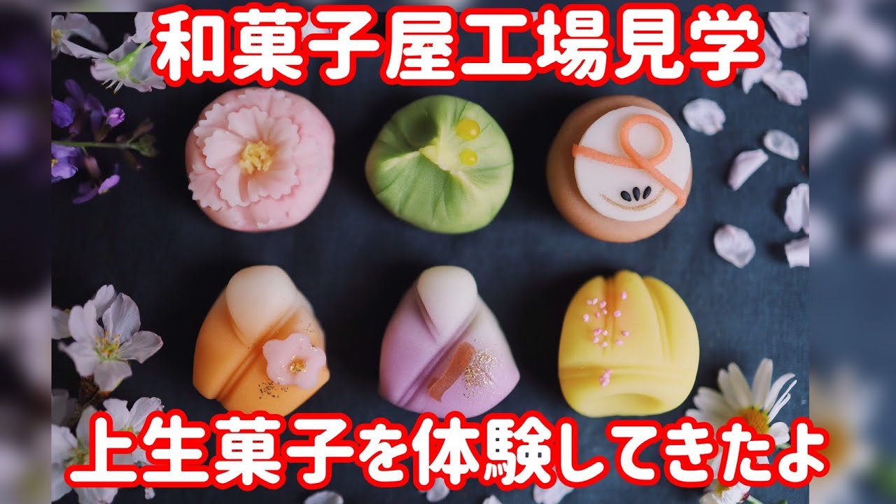 初体験】上生菓子を作ったよ【和菓子職人すごすぎ】 - YouTube