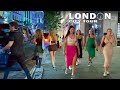 🇬🇧London City Night Tour |Summer Night Walk in Central London - Sept 2023 | London Night Walk 4K HDR