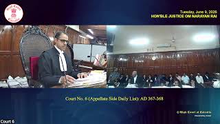 09 June 2026 | Court No. 6 | Live Streaming of the Court proceedings.