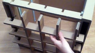 My cardboard chest of drawers (corrugated cardboard furniture) Made in Europe :)