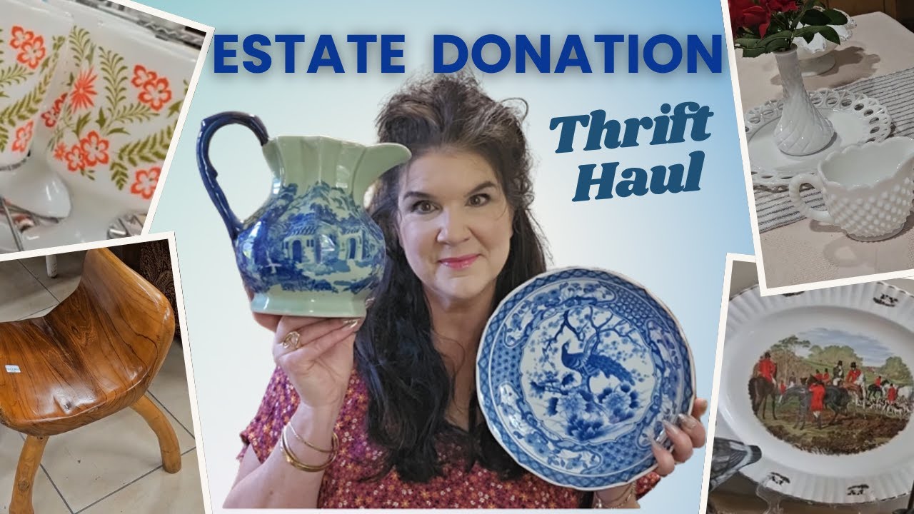 Somebody donated an entire estate to Goodwill! What I found, haul & styling | New China Cabinet