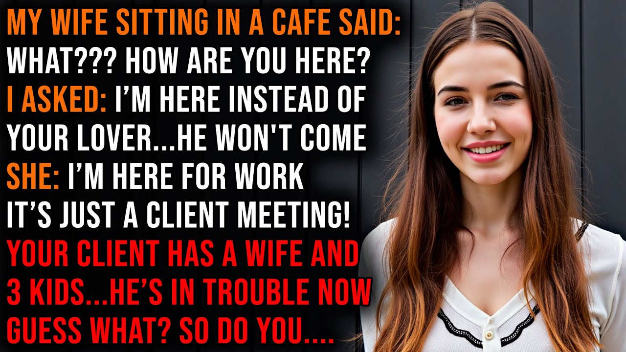 Outline Video My Cheating Wife Was Waiting for Her Lover at the Café—But I Showed Up with Divorce Papers.