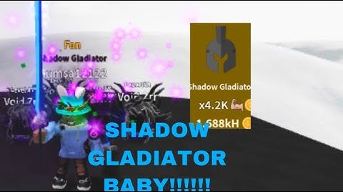 Got shadow gladiator (Saber simulator)
