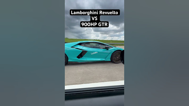 Lamborghini Revuelto vs Nissan GTR