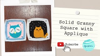 Solid Granny Square with Applique screenshot 2