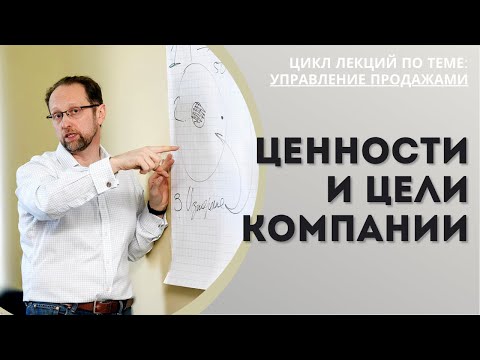 Ценности и цели компании | Управление продажами