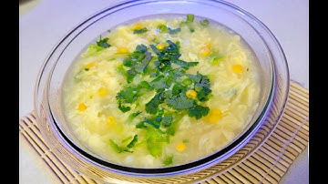 EGG DROP CORN SOUP  玉米蛋花湯 SÚP BẮP TRỨNG GÀ (Restaurant Style soup - Nấu gọn và ngon như nhà hàng)#34