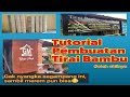 Tutorial cara pembuatan tirai bambu