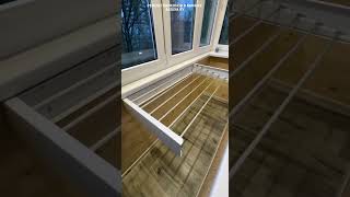 удобное решение для балкона 😊✅️ Складная настенная сушилка