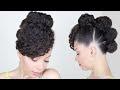 Natural Hair Updo - Bun Hawk | Natural Hairstyle