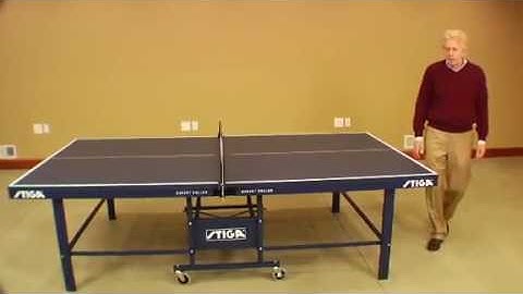 Stiga Expert Roller Table Tennis Ping Pong Table Video Demonstration