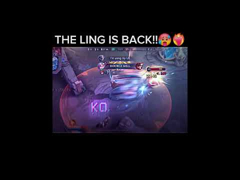 THE LING IS BACK!,🥵🥶 #mobilelegends #ling #mlbb #shorts #shortvideo #shortsfeed #shortsvideo#fpy