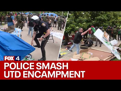 UTD Protests: Pro-Palestinian encampment dismantled by law enforcement, at least 20 arrested