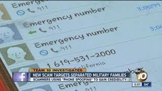 Phone-spoofing scam targeting separated military families