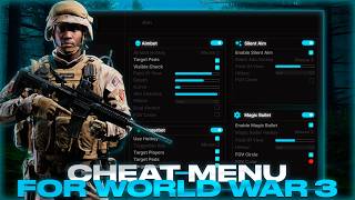 **Undetected** World War 3 - Best Cheat Menu | Greated Cheat For WW3 | Aim, Esp & Many | FREE 100%