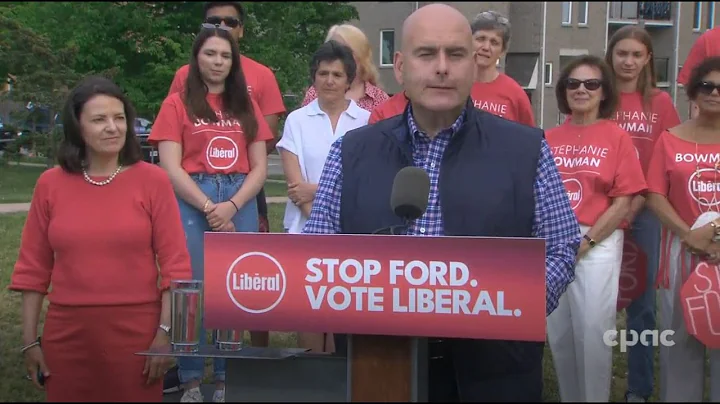 Ontario Liberal Leader Steven Del Duca on education and gun control  May 30, 2022