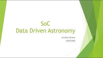 SoC - Data-driven Astronomy