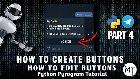 PyrogramBot Part 4 | InlineKeyboardButton | Create Button and #Pyrogram Bot Telegram Bot Malayalam