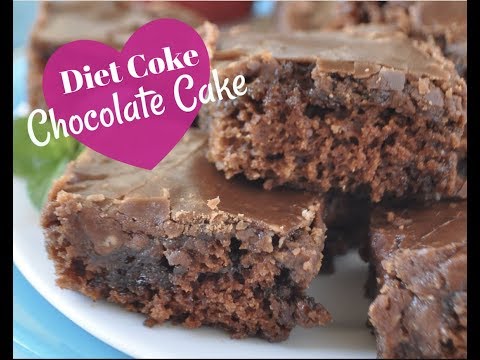 Amazing Diet Coke Coca Cola Chocolate Cake Recipe with Hot Fudge Icing