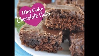 Looking for the best and most amazing easy chocolate cake recipe?!
wait until you try my cola using diet cake! with poured on fudge icing
this...