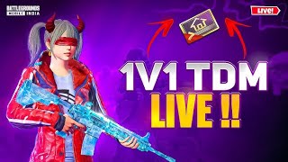 🔴 1v1 TDM Challenge | CUSTOM ROOM | BGMI LIVE | SR ROWDY IS LIVE 🔴